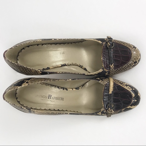 Franco Barbieri python & crocodile pump - Picture 2 of 4